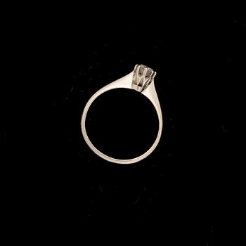 RING, platina med briljantslipad diamant ca 0,33ct. Vikt ca 3 g.