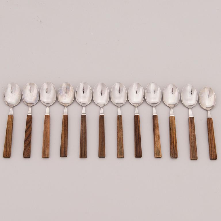 A mid-20th century 49-piece set of "Triennale" cutlery for Fiskars, Finland.