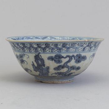 A Chinese ceramic bowl, Ming dynasty (1368-1644).