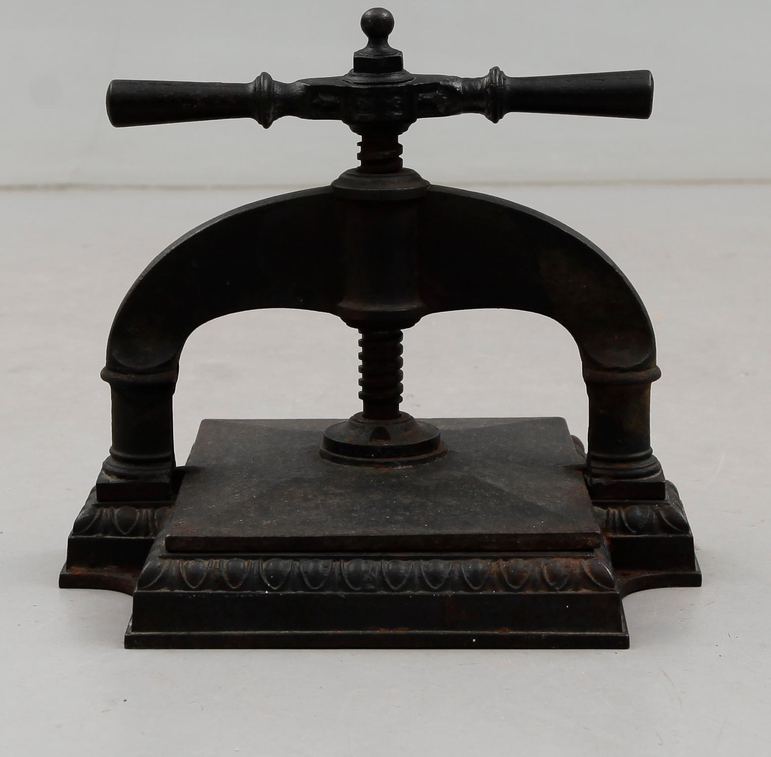 VÄXTPRESS, omkring år 1900.