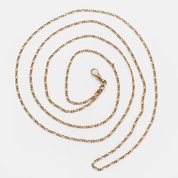 Watch chain, 14K gold.