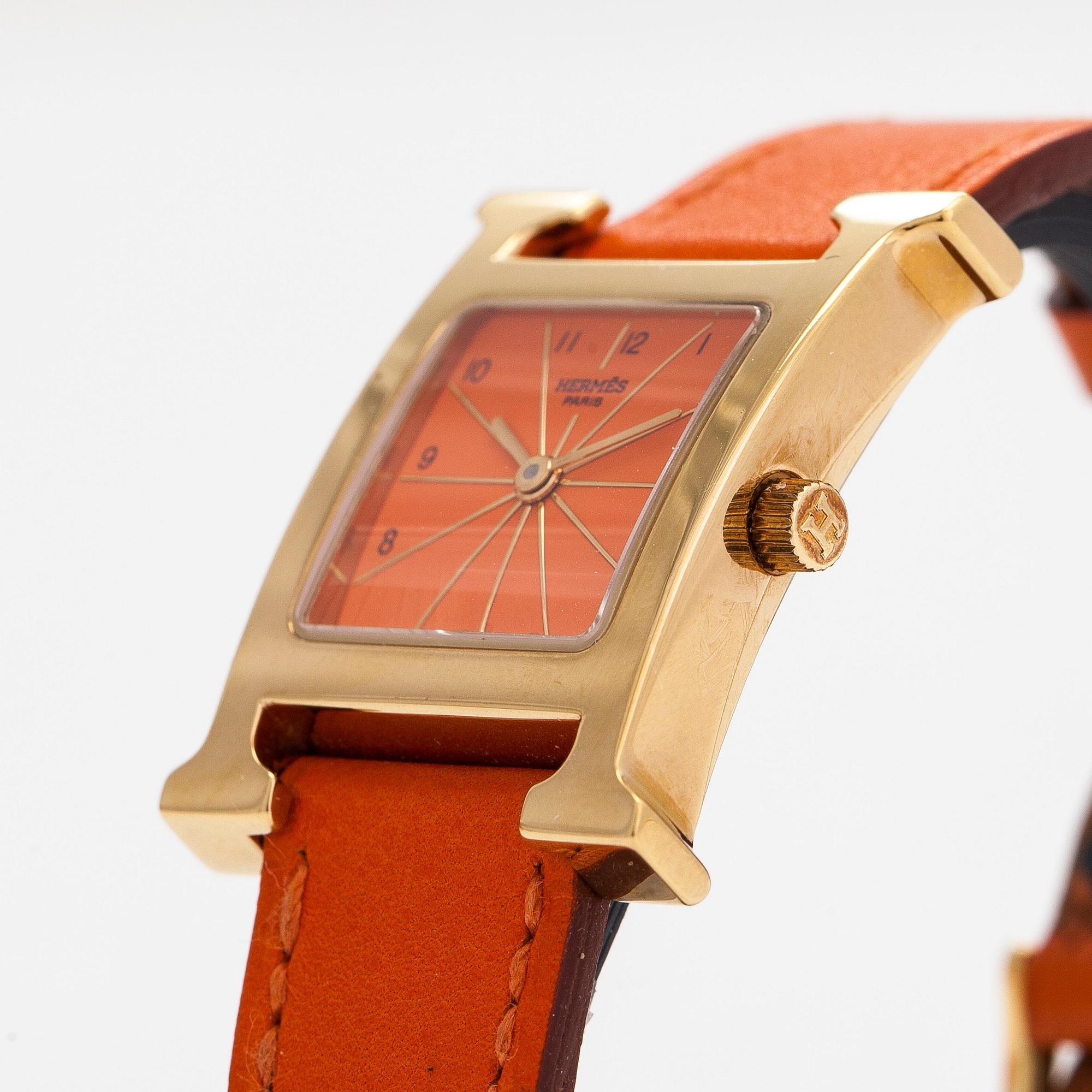 Hermès, Heure H, wristwatch, 21 mm.
