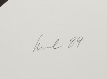 RAUL MEEL, färgserigrafi, signerad och numrerad 7/50, daterad 89.