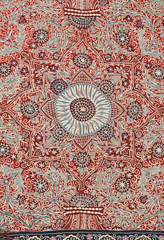 SEMI-ANTIQUE RASCHT HORSE COVER. 142,5 x 218 cm.