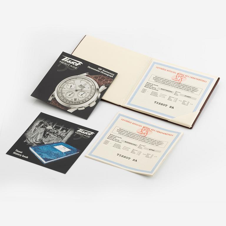 Tissot, Heritage, 150th Anniversary, "Limited Edition", kronograf, armbandsur, 39,5 mm.