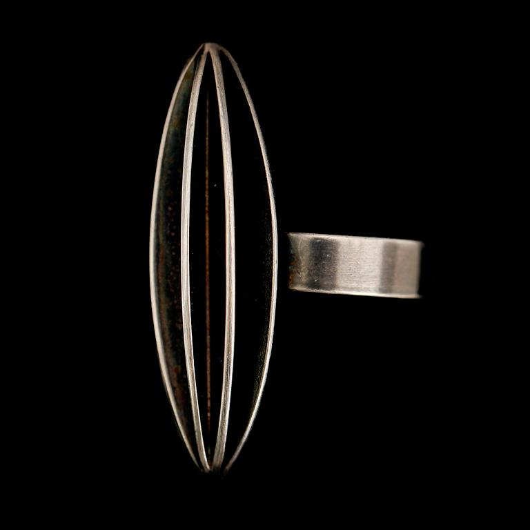 RING, silver, David Andersen, Norge, 1900-talets andra hälft.