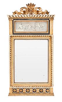 486. A late Gustavian late 18th Century mirror.
