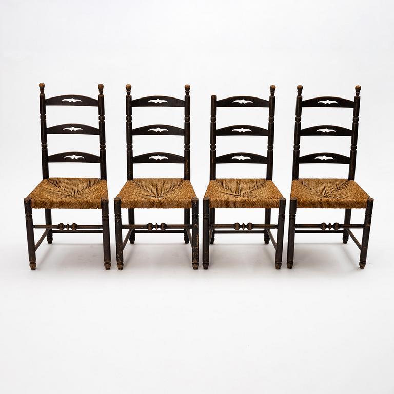 Axel Einar Hjorth, stolar, 4 stycken, "Blidö", Nordiska kompaniet, 1929.
