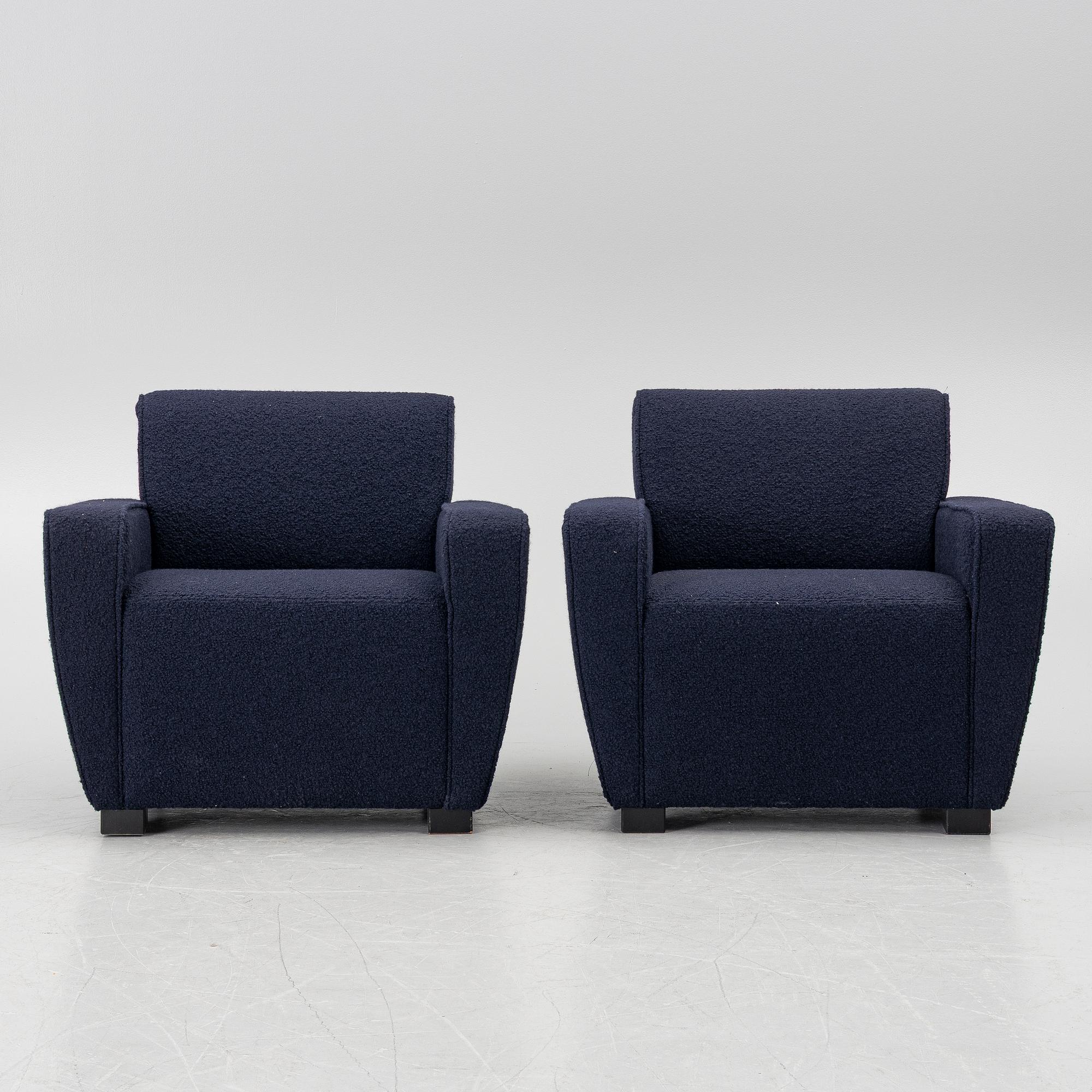 Fredrik Carlström, a pair of "Josefina" armchairs, Austere.