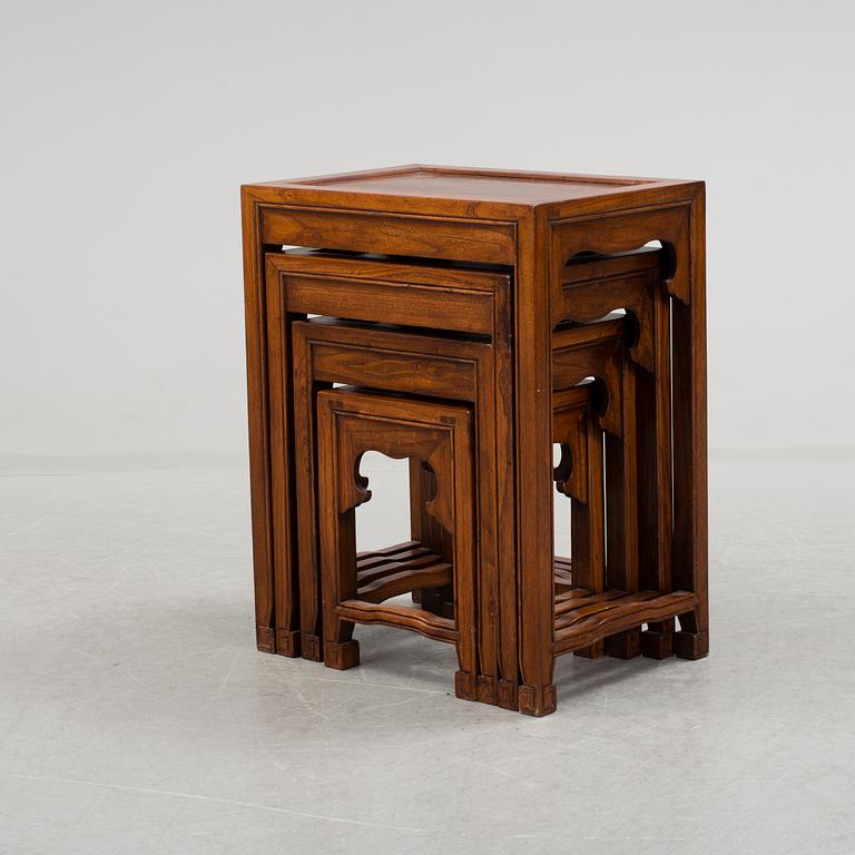 A set of three 20th ce chinese tables.