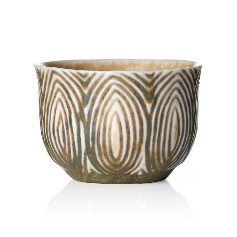 Axel Salto, a stoneware bowl, Royal Copenhagen, Denmark 1961, model 20689.