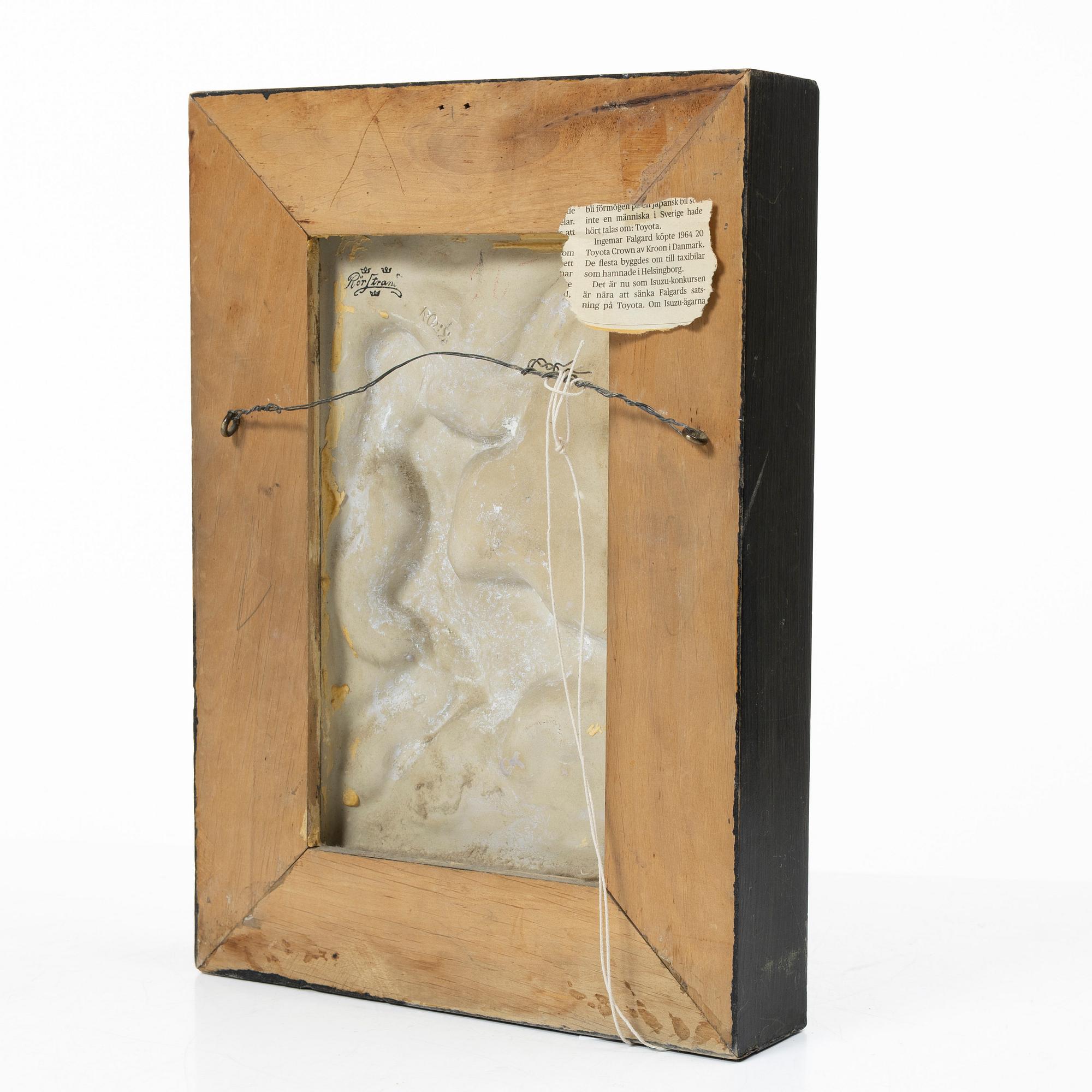 Nils Emil Lundström, a relief, Rörstrand.