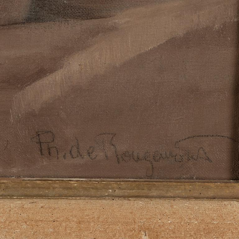 PHILIPPE DE ROUGEMONT, oil on canvas, signed Ph. de Rougemont.