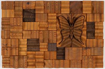Gunnar Kanevad, a wooden relief, unclear signature and dating.