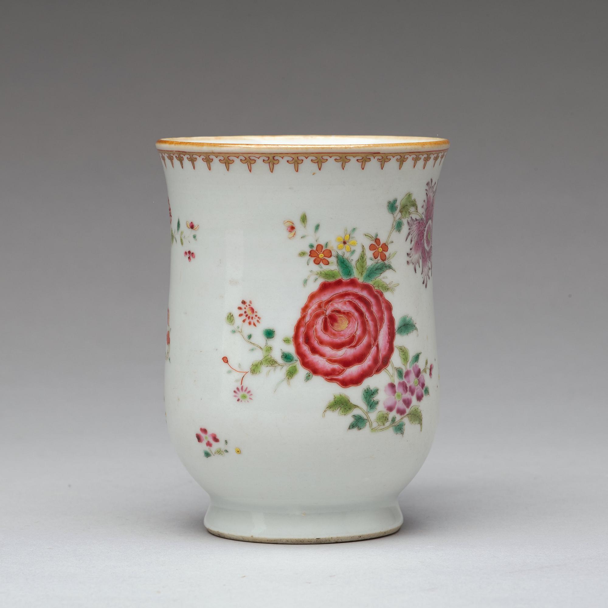 MUGG, kompaniporslin. Qingdynastin, Qianlong (1736-95).