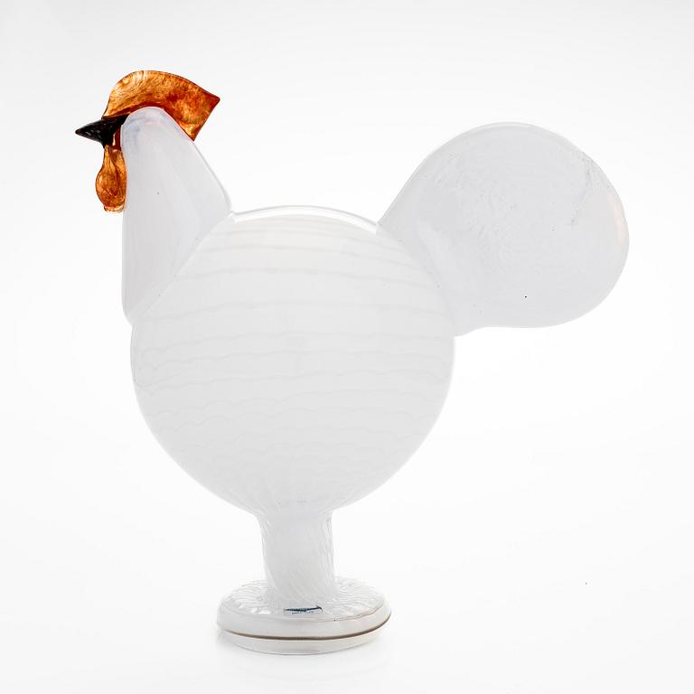 Oiva Toikka, a 'Kieku' glass bird, signed O.Toikka Nuutajärvi.
