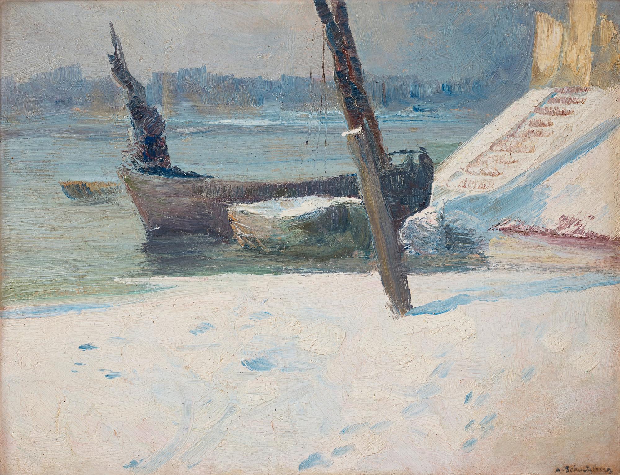 Anshelm Schultzberg, "Hamnen i Étaples".