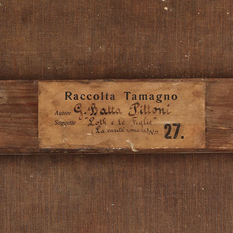 Giovanni Battista Pittoni Tillskriven, Lot och hans döttrar.