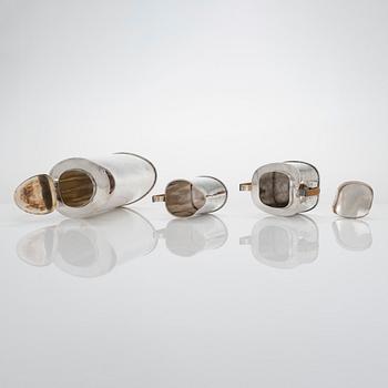 Anita Sarlin, a three piece silver coffee set, Tillander, Helsinki 1950.