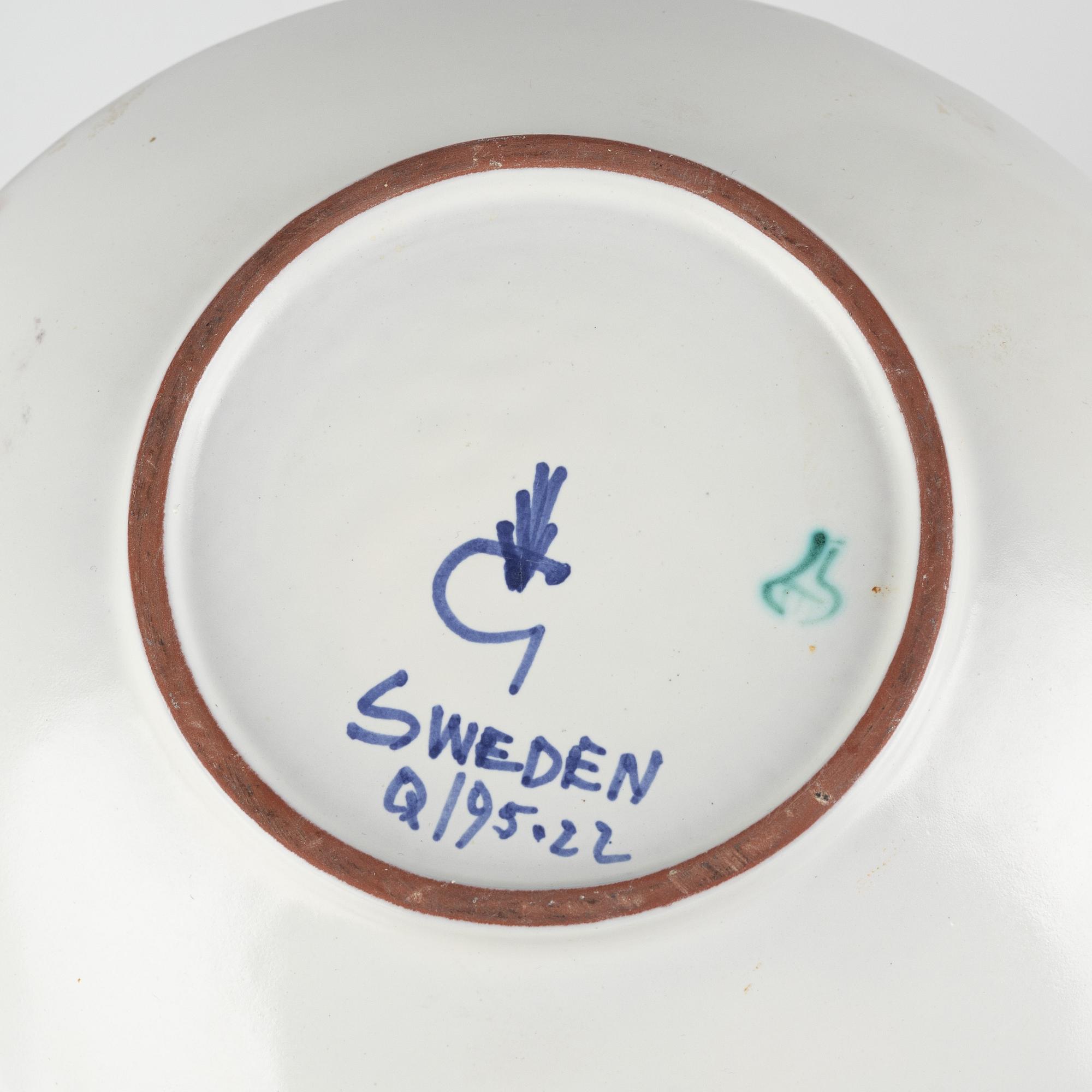 Stig Lindberg, skålar, 3 st, Gustavsbergs studio.