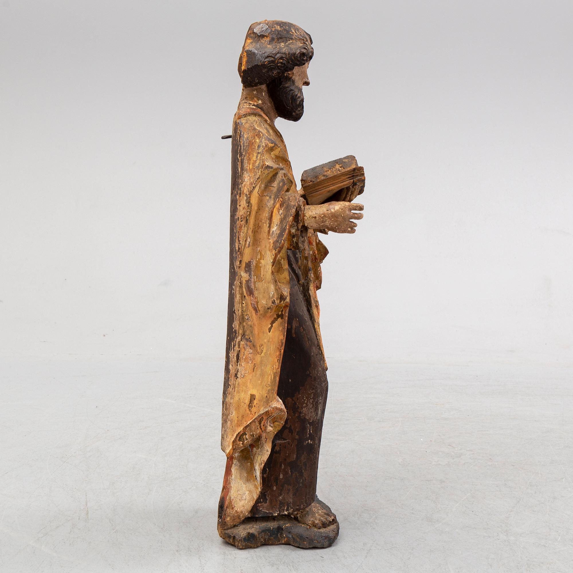 SCULPTURE, wood, 18th Century.