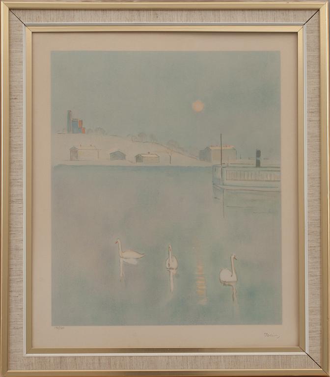 EINAR JOLIN, färglitografi, signerad och numrerad  195/360.