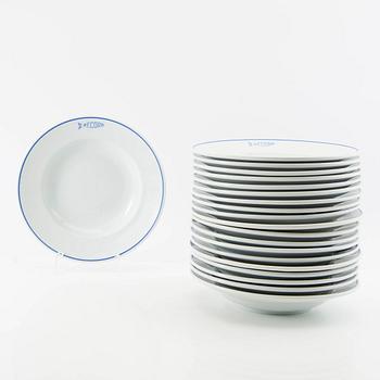 Service 85 dlr "Abu" "Record" Uppsala Ekeby/Rörstrand second half of the 20th century porcelain.