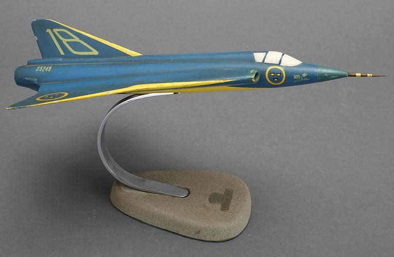 FLYGMODELL, SAAB, Saab-J35, "Draken". 1950-tal.