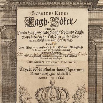 Sveriges Rikes Lagh-böker, 1666.