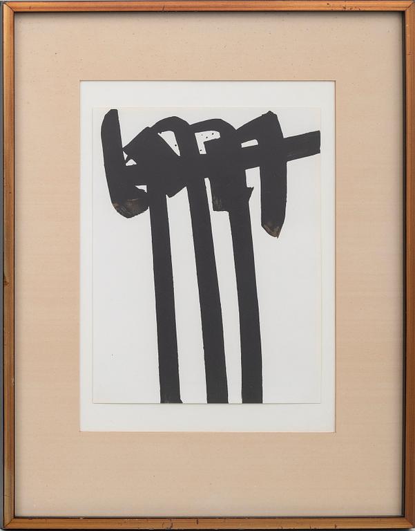 Pierre Soulages, "Lithograph no 28" 1970.