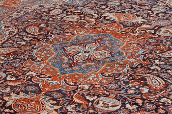 A Kashmar rug, 389 x 303 cm.