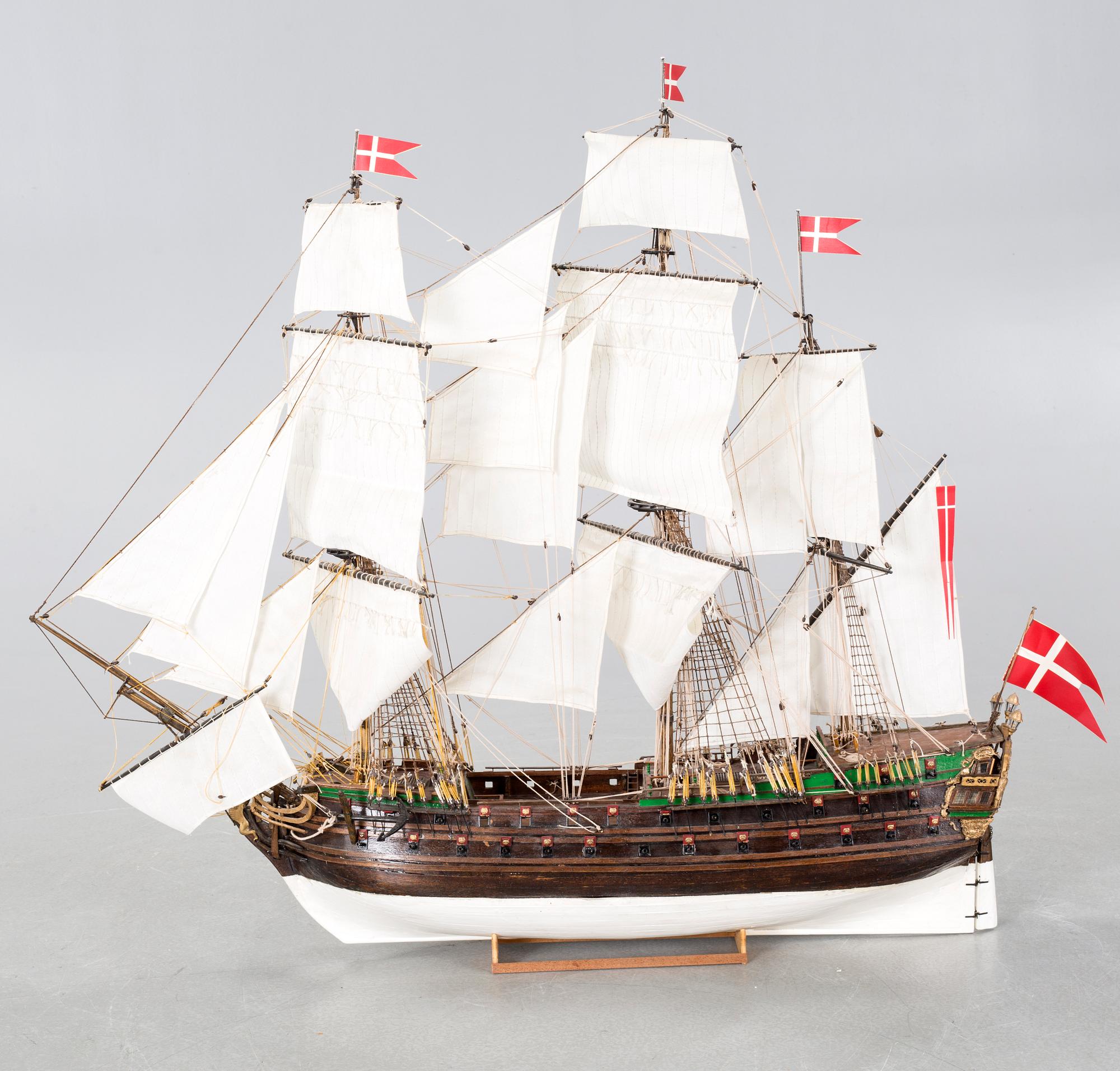 A ship model, "Norske Løve", second half of the 20th century.