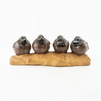 Gunnar Hansson, skulptur  Fåglar på gren.