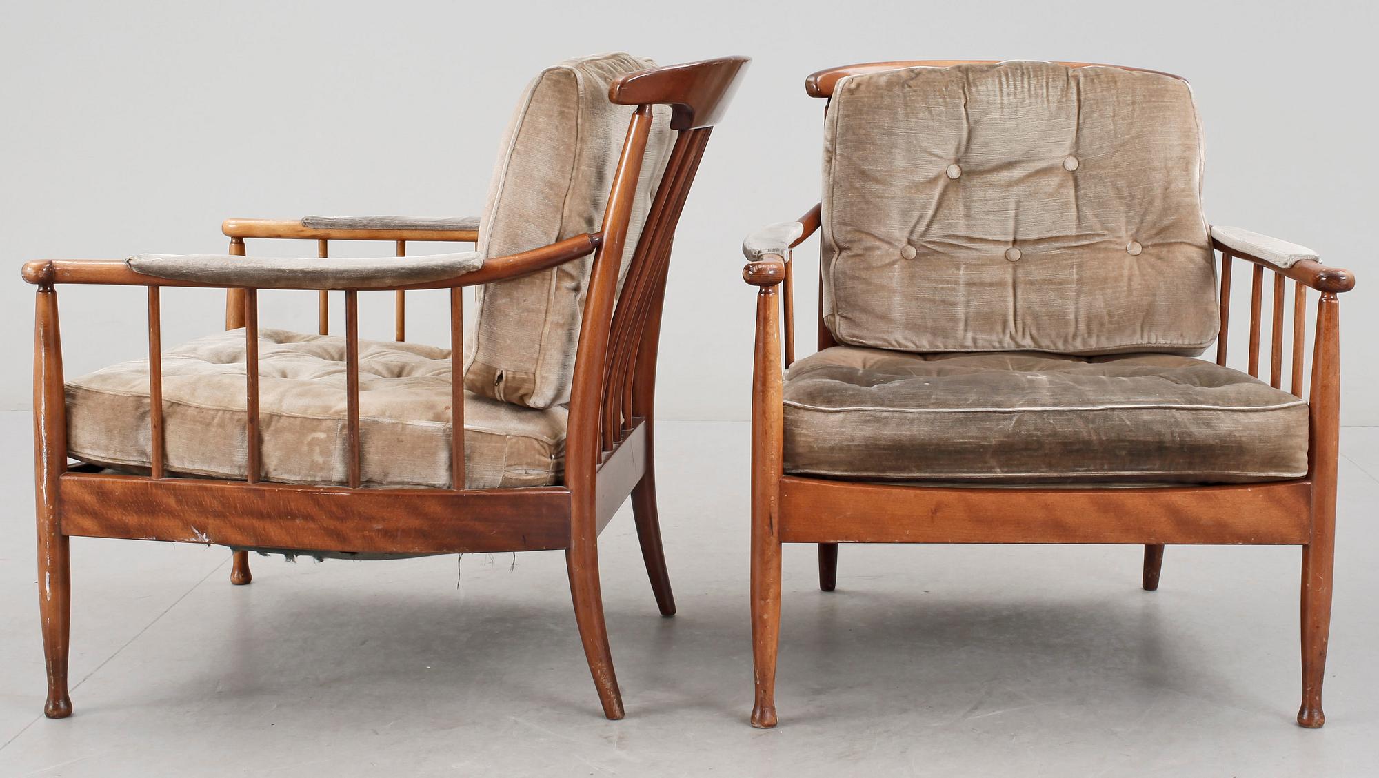 SOFFGRUPP, 3 delar, "Skrindan", Kerstin Hörlin Holmqvist, OPE-möbler. 1900-talets andra hälft.