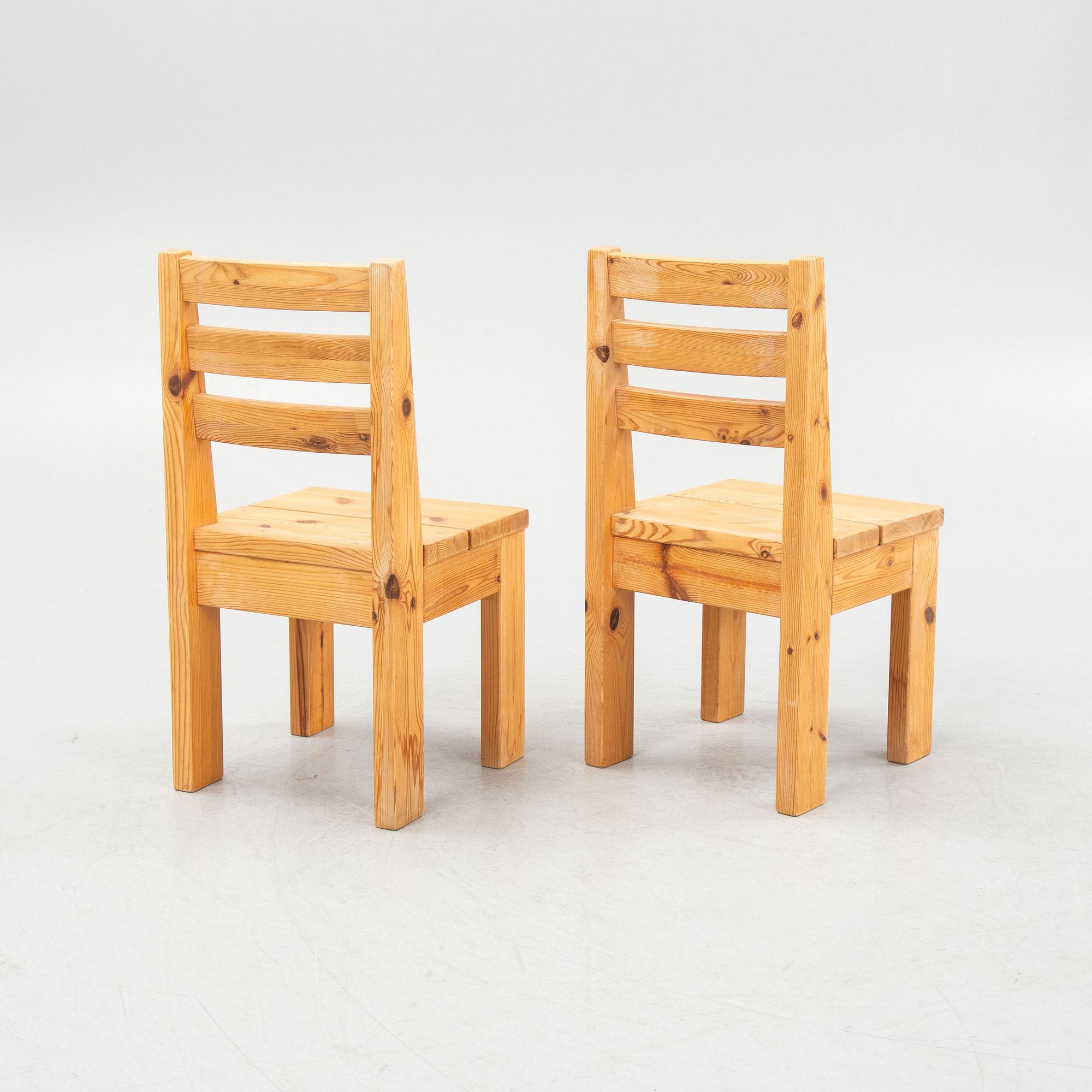 Chairs, a pair, second half of the 20th century.