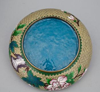 VAS samt SKÅL, cloisonné, Kina, 1900-talets första hälft.