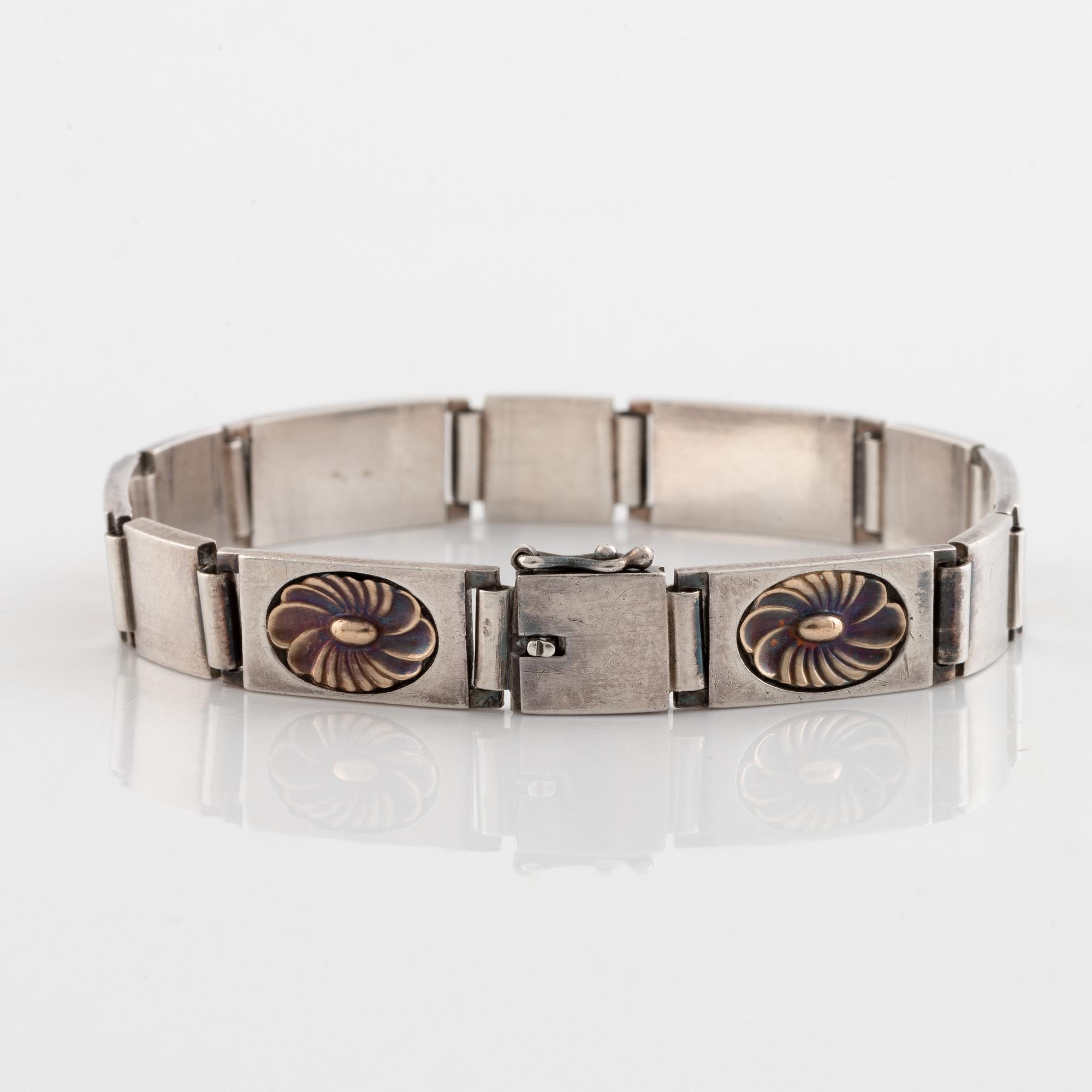 Georg Jensen, silver bracelet, Denmark.