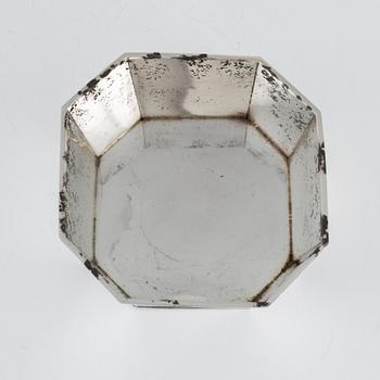 A silver bowl by Helge Lindgren för K Anderson, Stockholm, 1953.