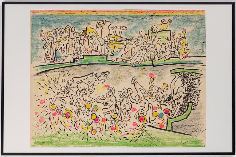 ROBERTO MATTA, lithograph, signed and numbered 6/125.