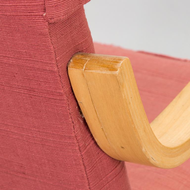 Alvar Aalto, fåtölj, modell A35  O.Y. Huonekalu- ja Rakennustyötehdas A.B. 1900-talets mitt.