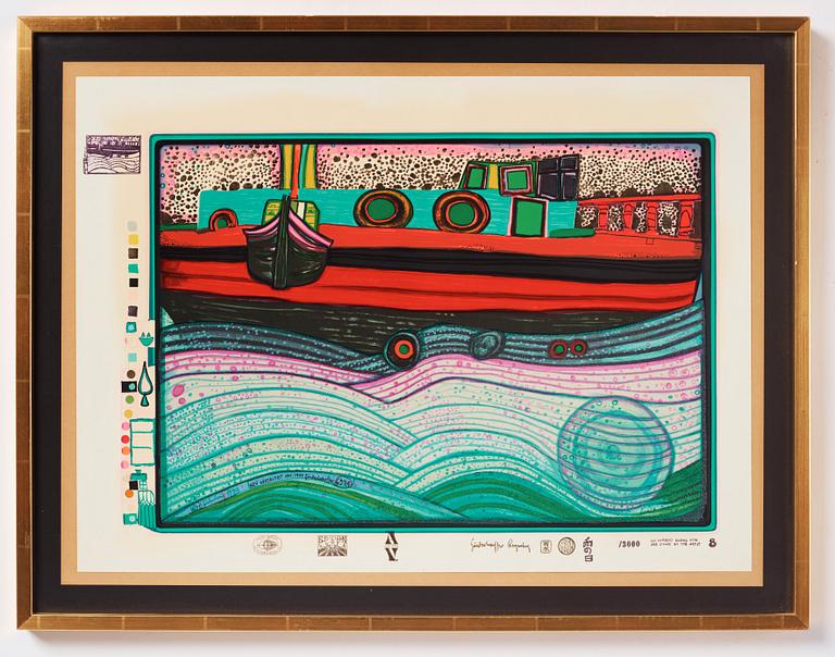 Friedensreich Hundertwasser, "Look at it on a rainy day (The Regentag portfolio)".