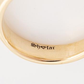 Sapphire and brilliant cut diamond ring.