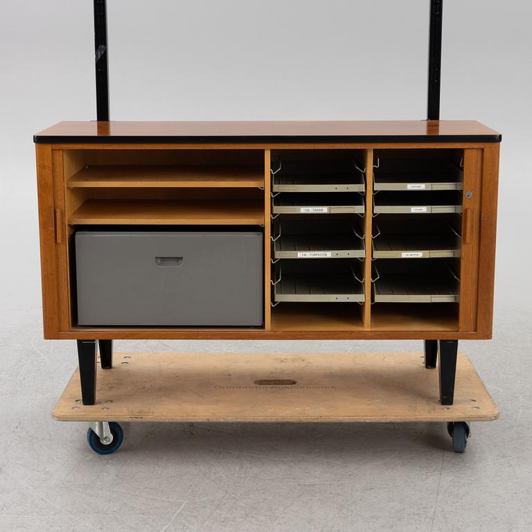 Bookshelves, a pair, Verkstads AB Lindqvist, Motala, second half of the 20th century.