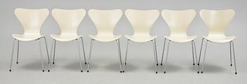 STOLAR, 6st. "Sjuan", Arne Jacobsen, Fritz Hansen.