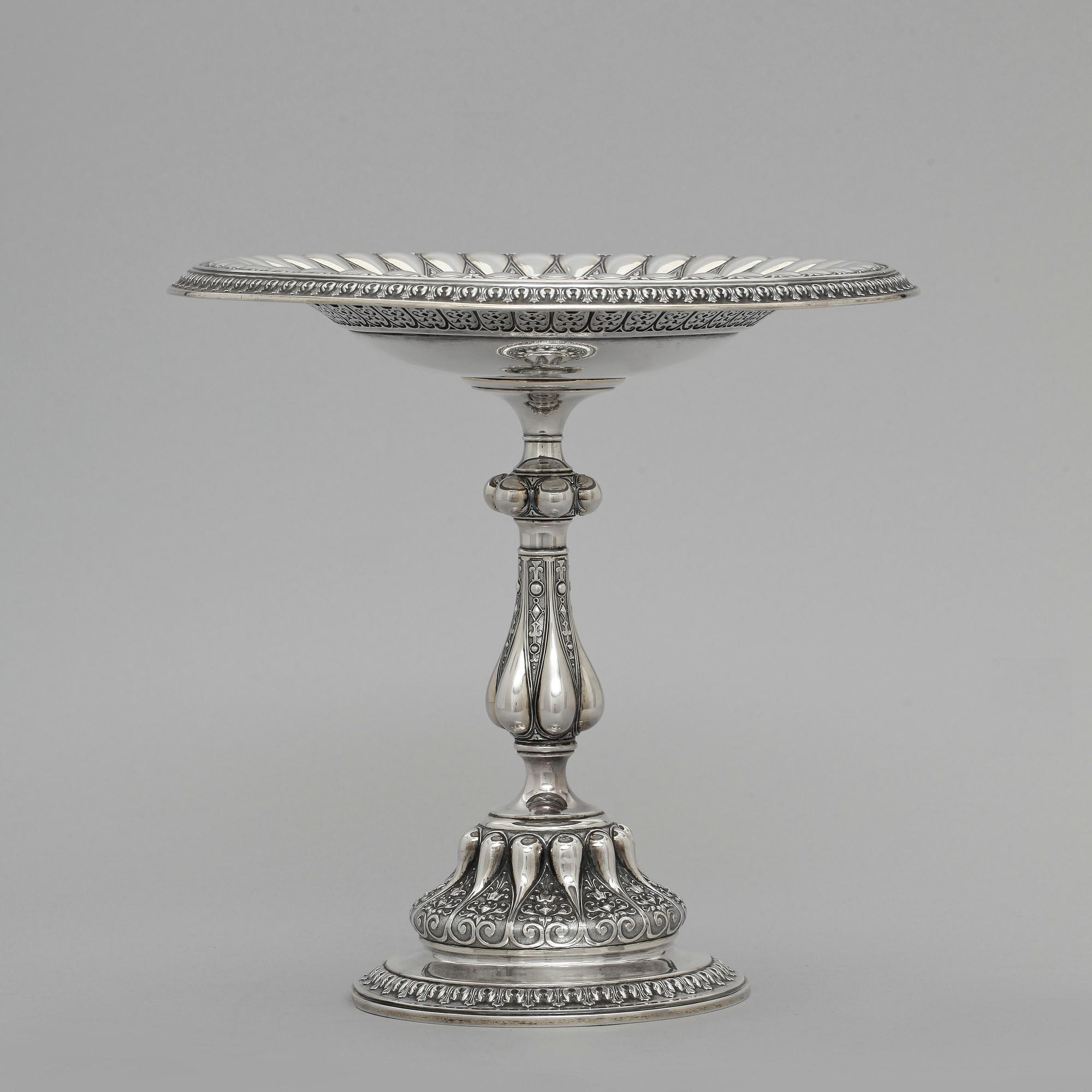 FAT PÅ FOT, silver, C G Hallberg, Stockholm 1889.