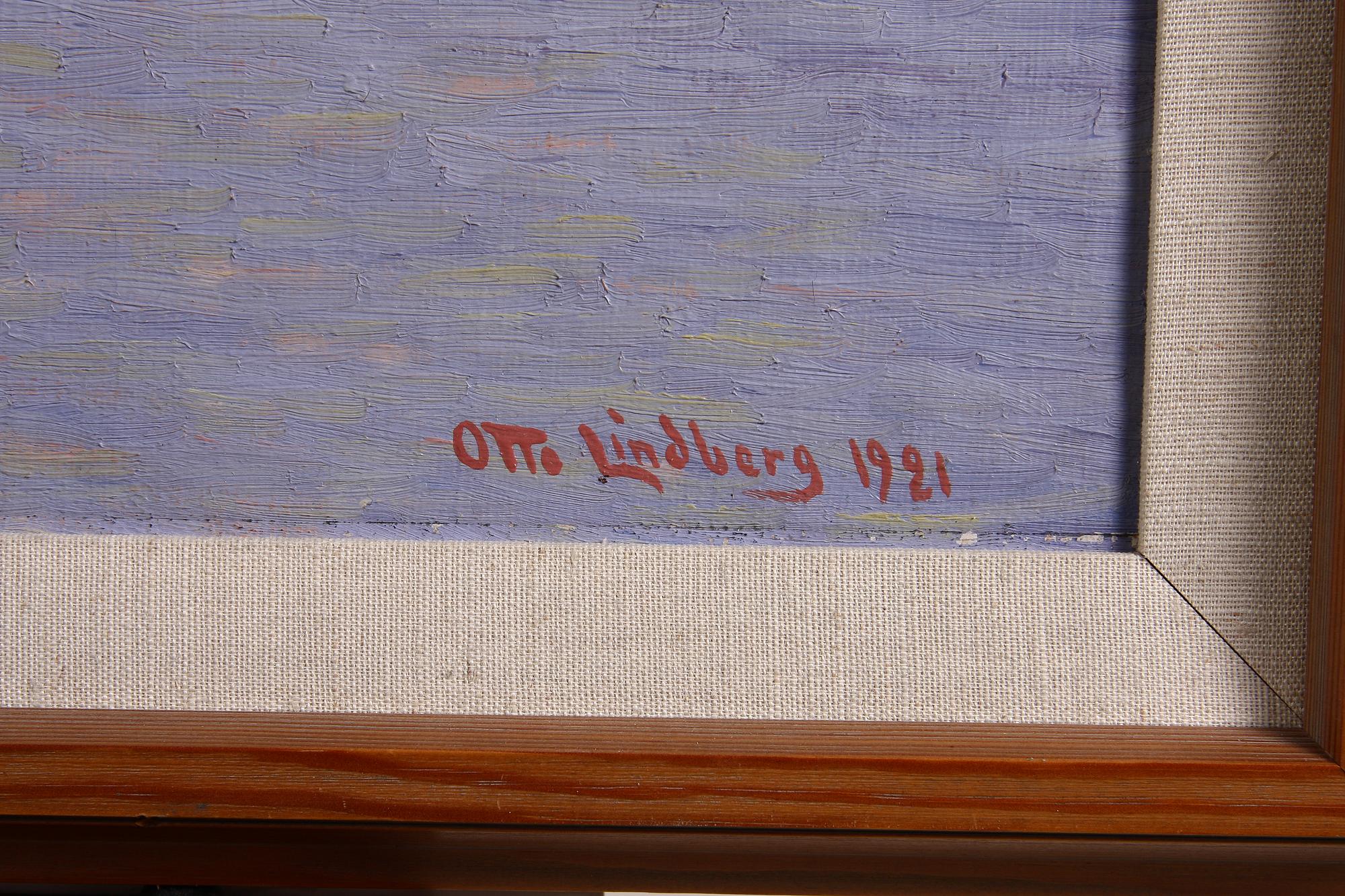 LINDBERG, OTTO. Olja på duk, sign o dat 1921.