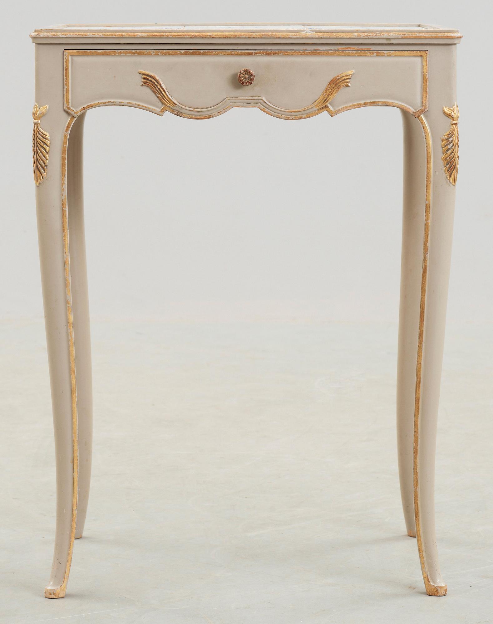 An Axel Einar Hjorth Swedish Grace tiled top table 'Du Barry', Nordiska Kompaniet, 1929.
