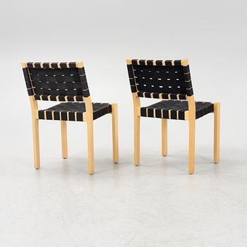 Alvar Aalto, stolar, 6 st, modell 611, Artek, 1900-talets andra hälft.