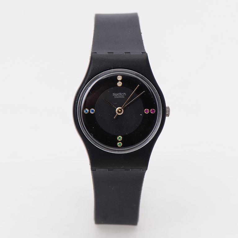 ARMBANDSUR 4 ST, SWATCH, två herr och två damur 1980-tal.