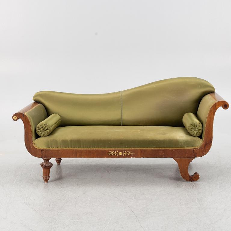 A chaise long, late Empire 1820s/1830s.